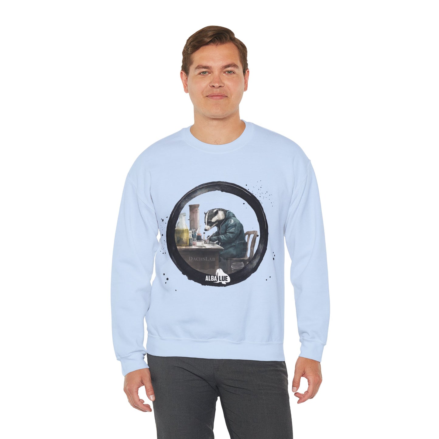 Badger in a Lab - Crewneck Sweatshirt