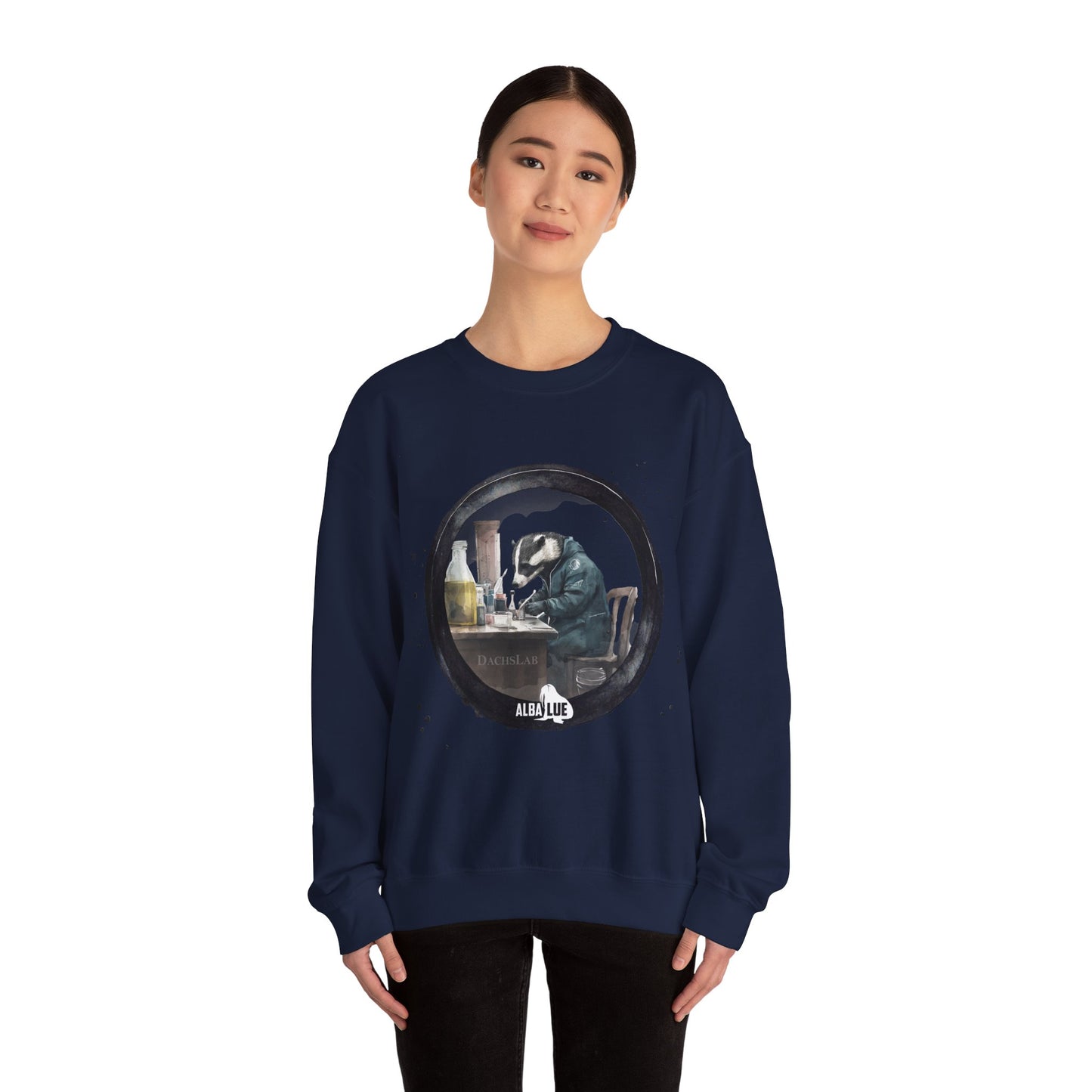 Badger in a Lab - Crewneck Sweatshirt