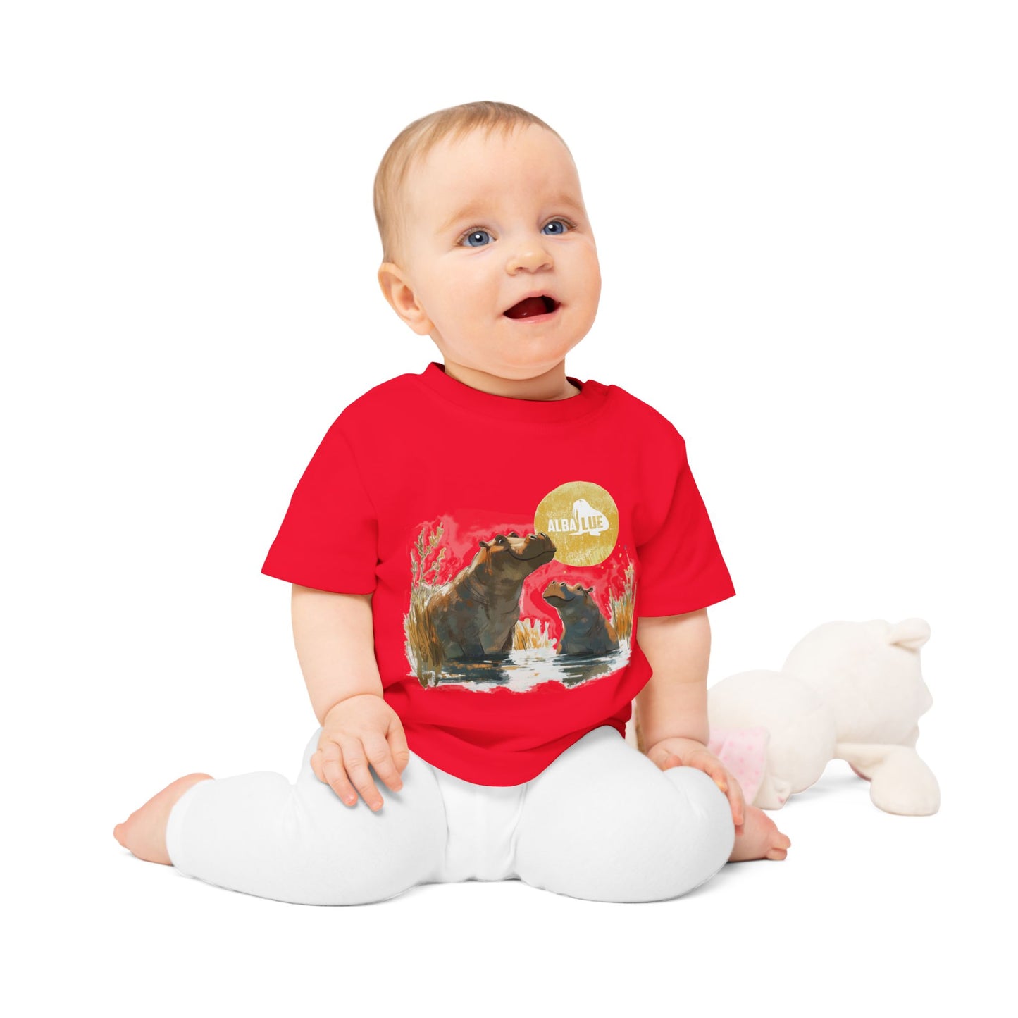 Two Hippos in Water - Toddler T-shirt