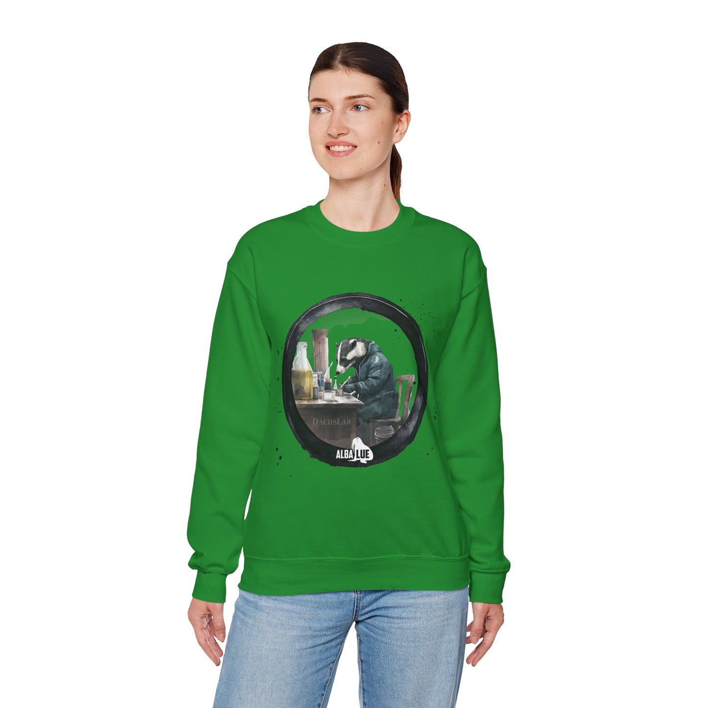 Badger in a Lab - Crewneck Sweatshirt