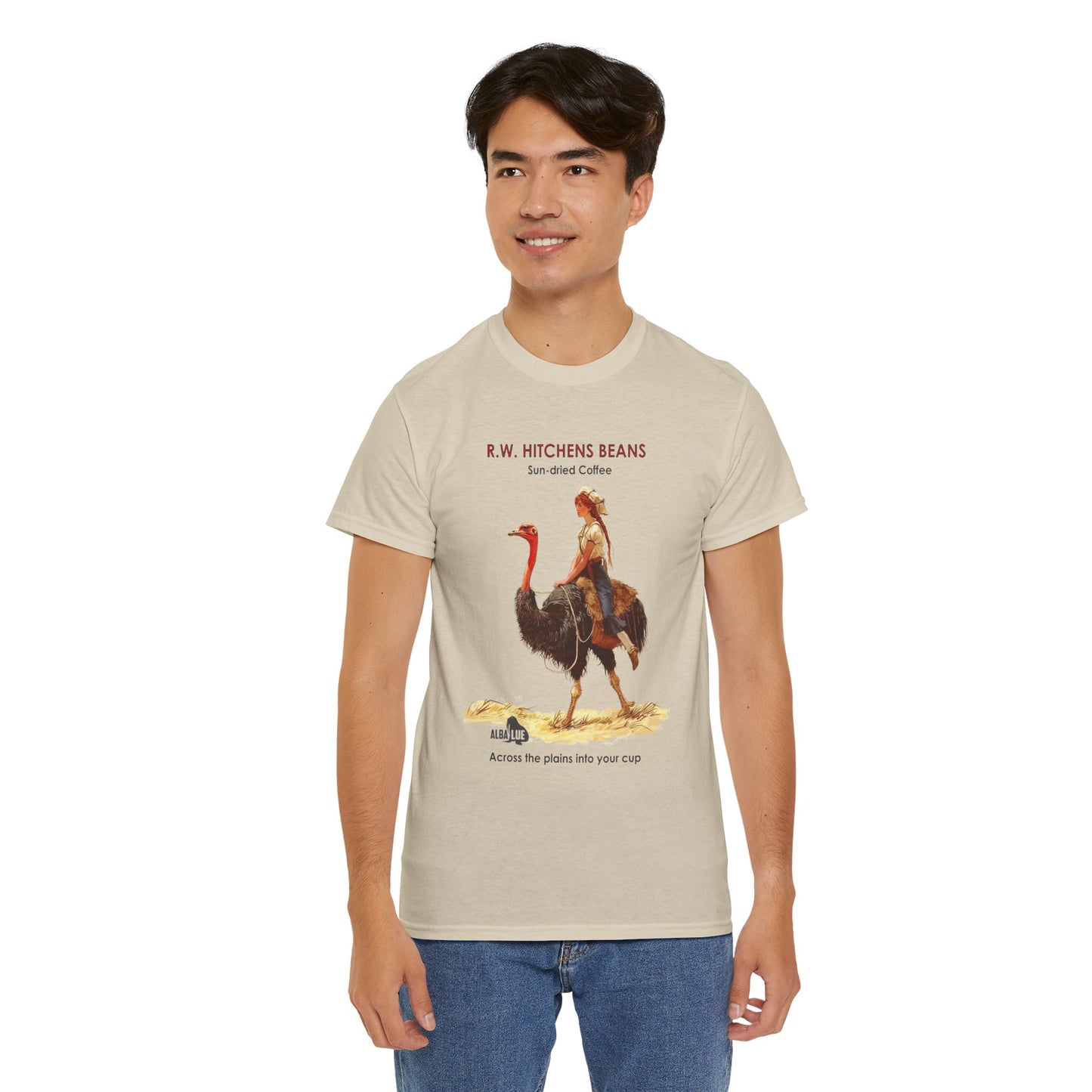 Vintage Ostrich Coffee Ad - T-Shirt