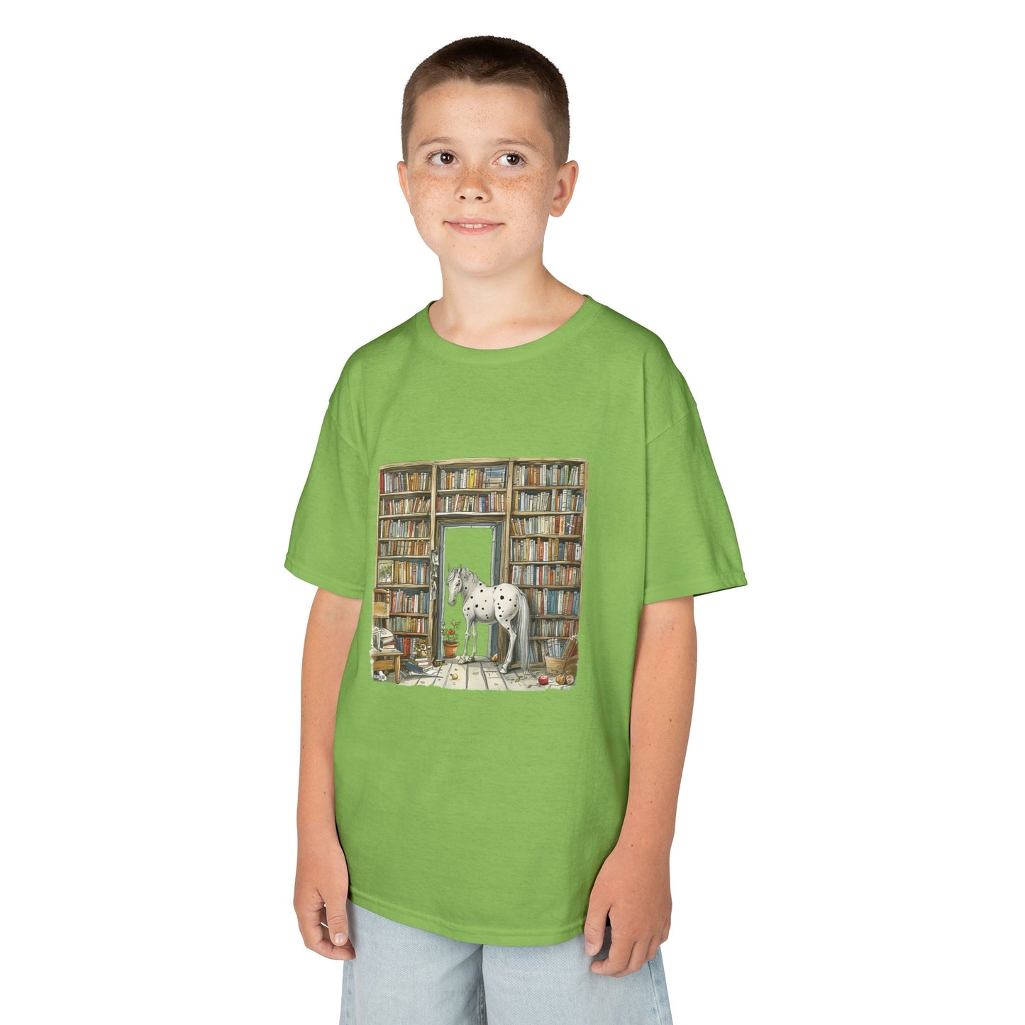 Horse in a Library - Youth T-shirt