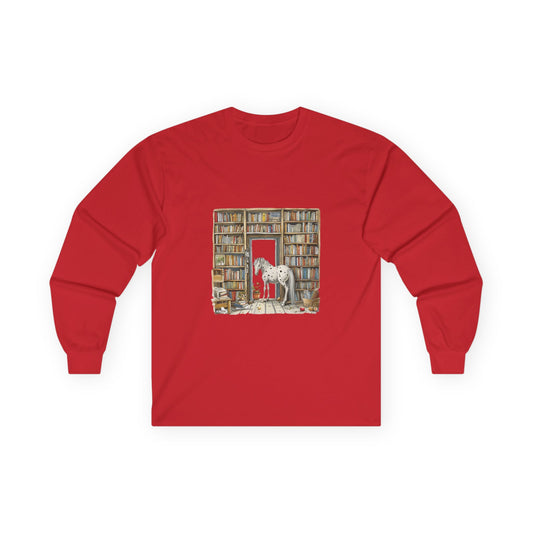 Horse in a Library - Toddler Long Sleeve