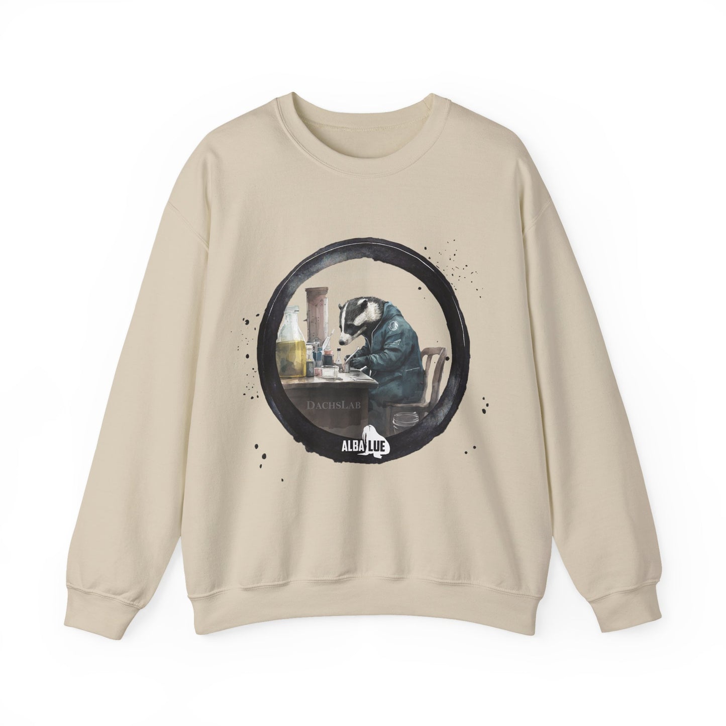 Badger in a Lab - Crewneck Sweatshirt