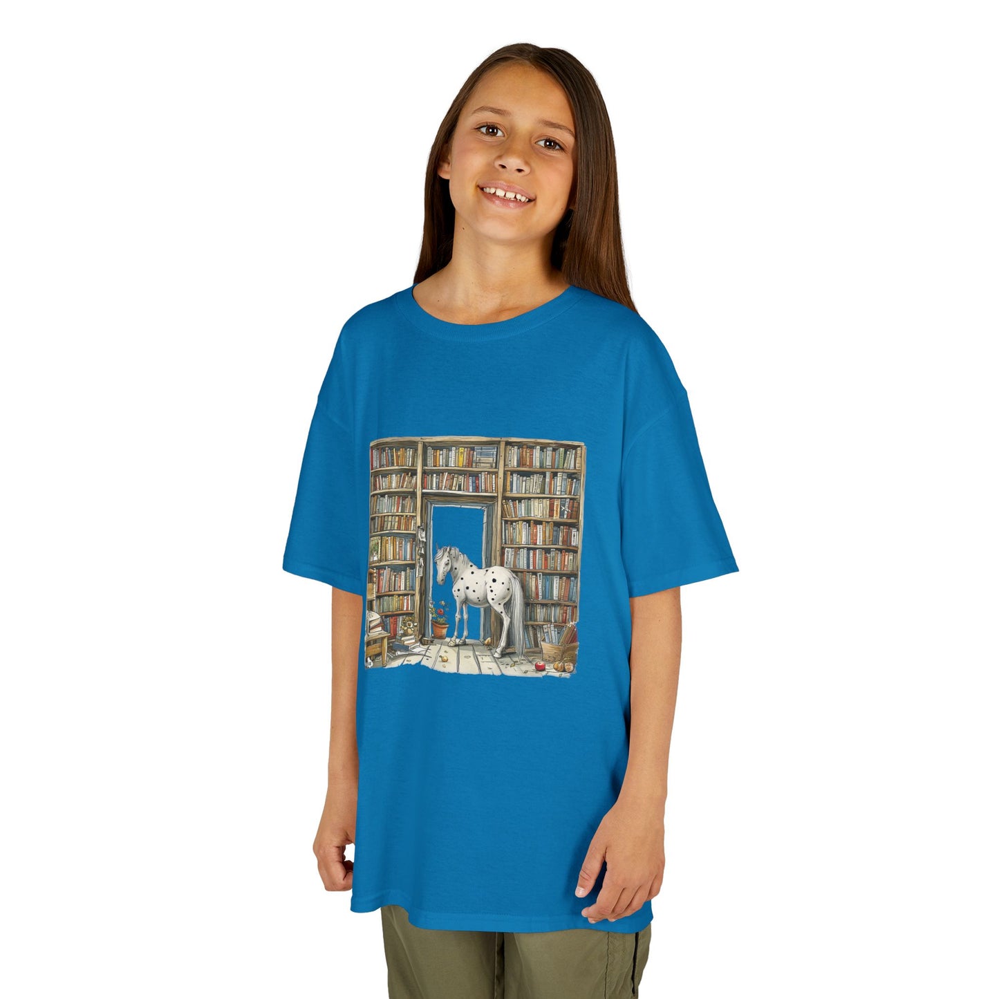 Horse in a Library - Youth T-shirt