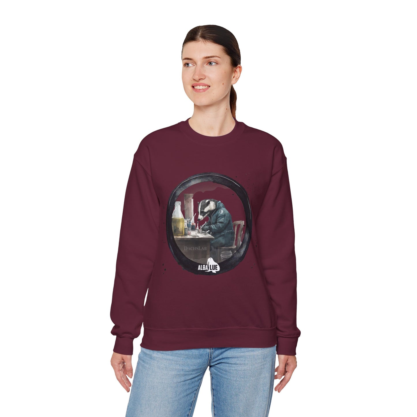 Badger in a Lab - Crewneck Sweatshirt