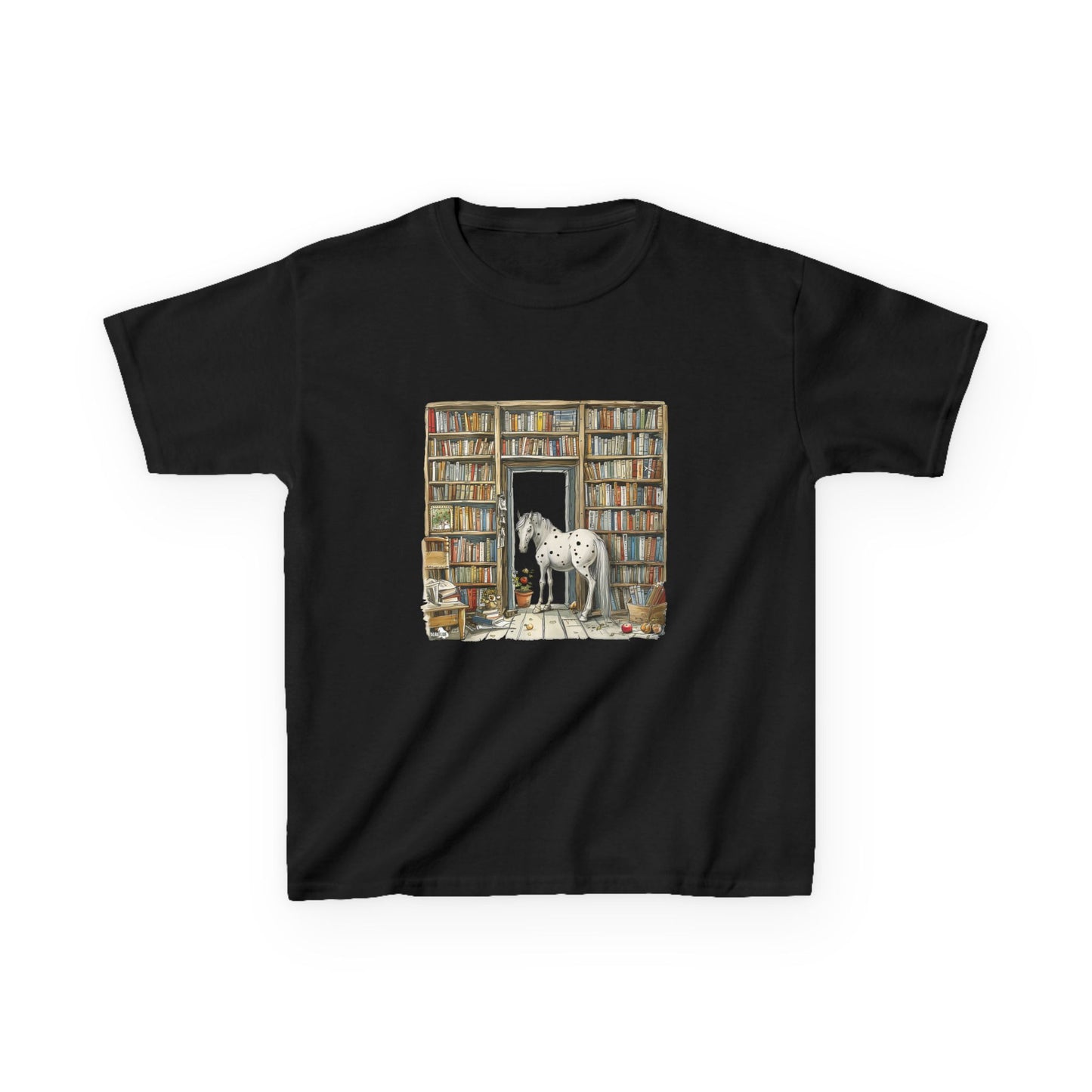 Horse in a Library - Youth T-shirt
