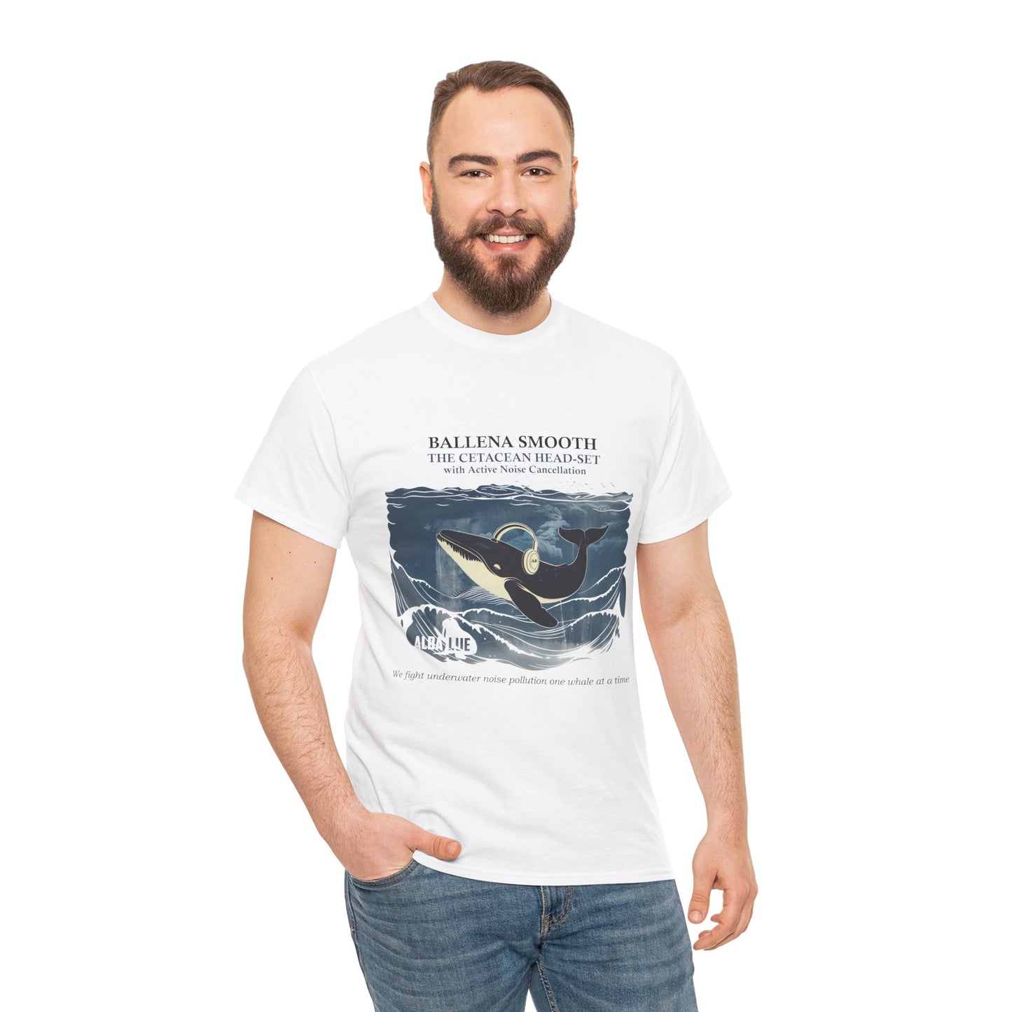 Whale Headphones - T-shirt