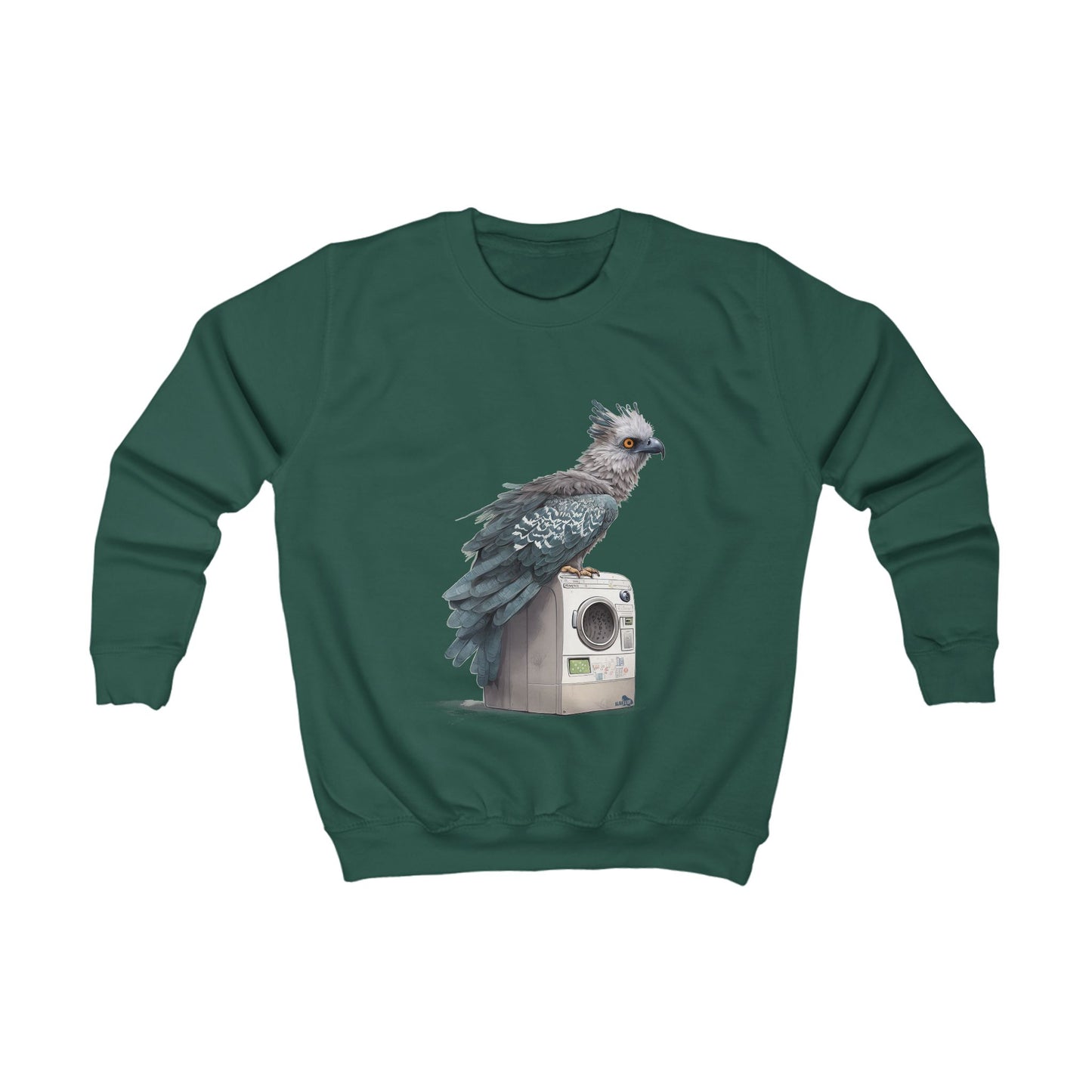 Harpy Eagle Sitting on a Washing Machine - Youth Sweatshirt