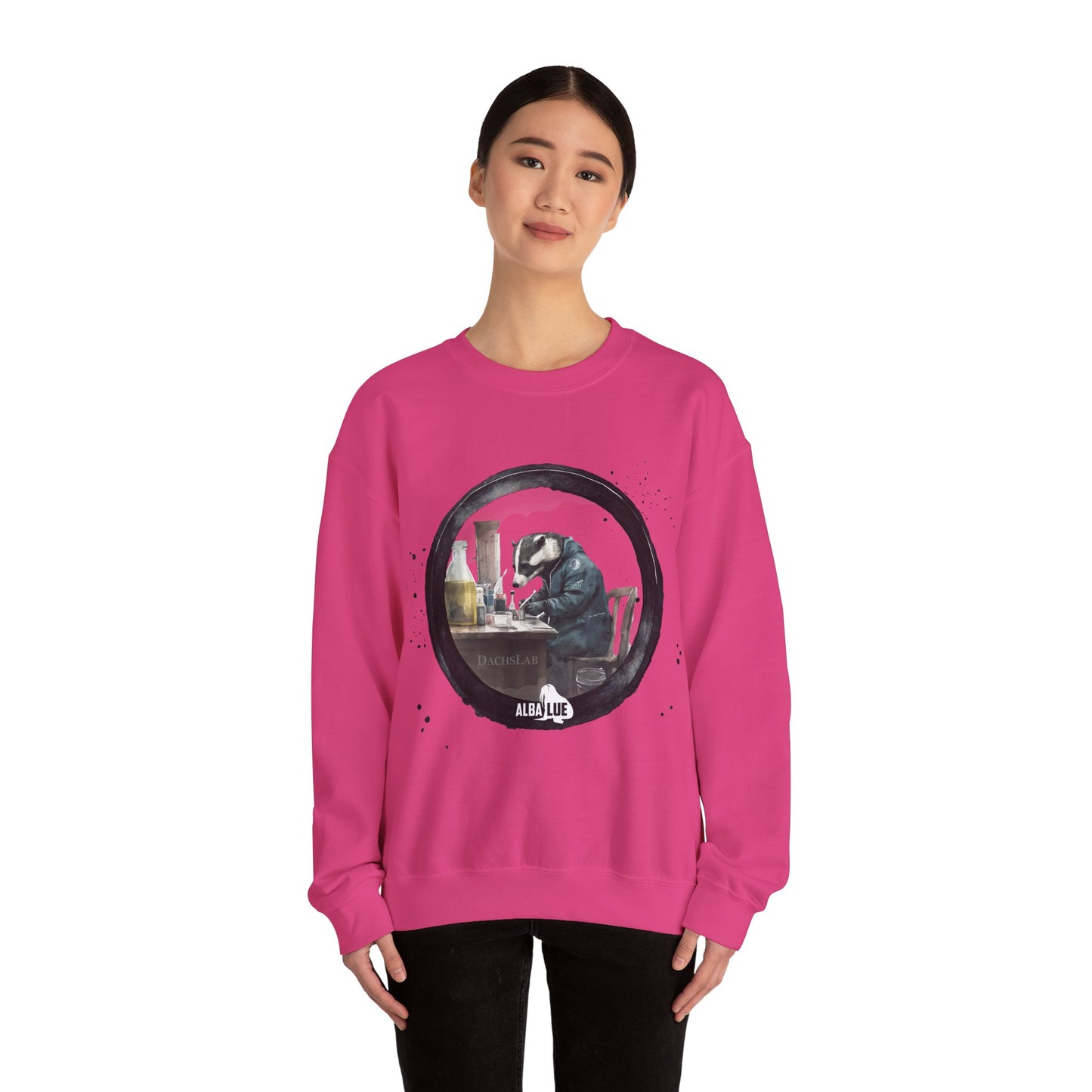 Badger in a Lab - Crewneck Sweatshirt