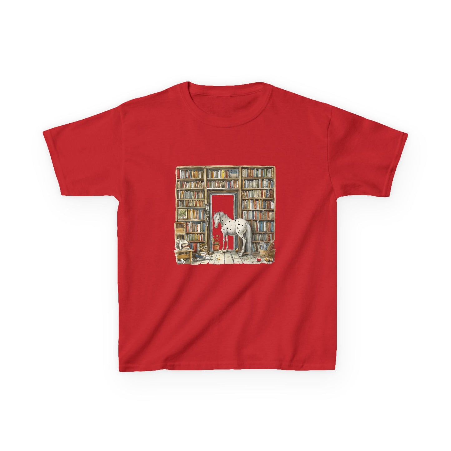 Horse in a Library - Youth T-shirt
