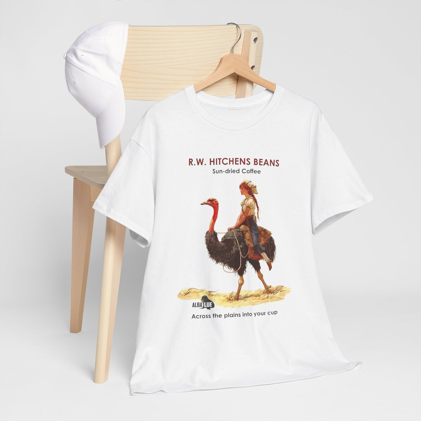 Vintage Ostrich Coffee Ad - T-Shirt