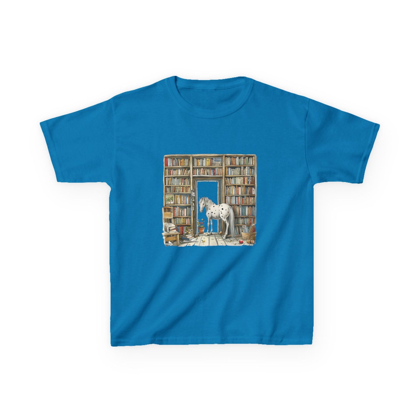 Horse in a Library - Youth T-shirt