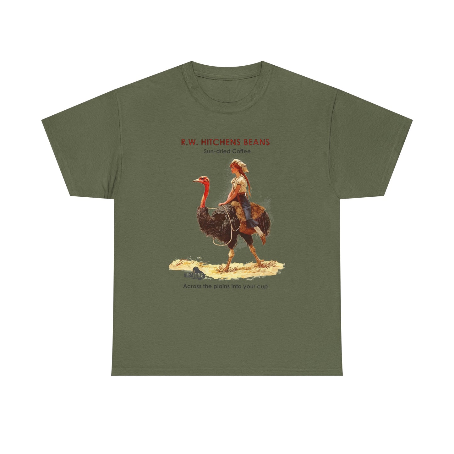 Vintage Ostrich Coffee Ad - T-Shirt