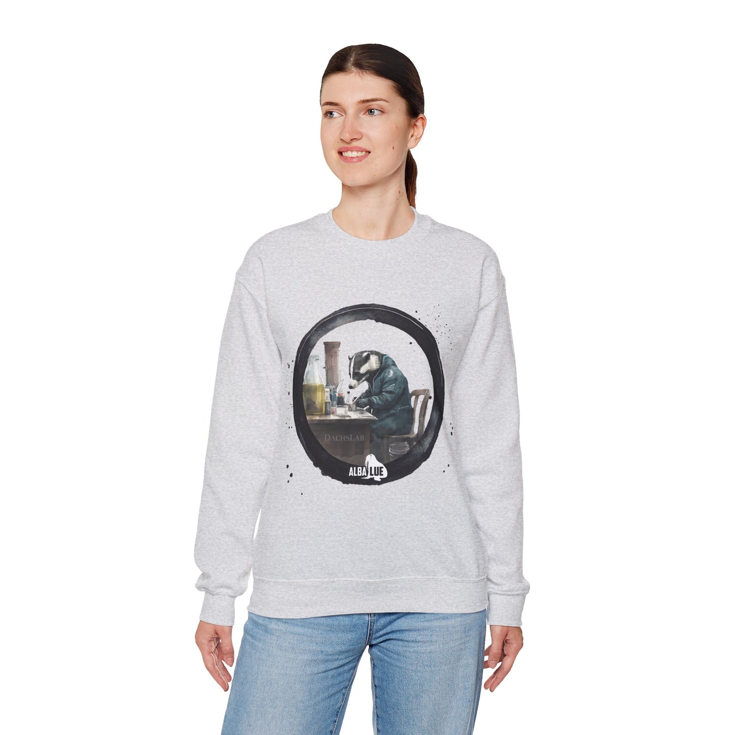 Badger in a Lab - Crewneck Sweatshirt