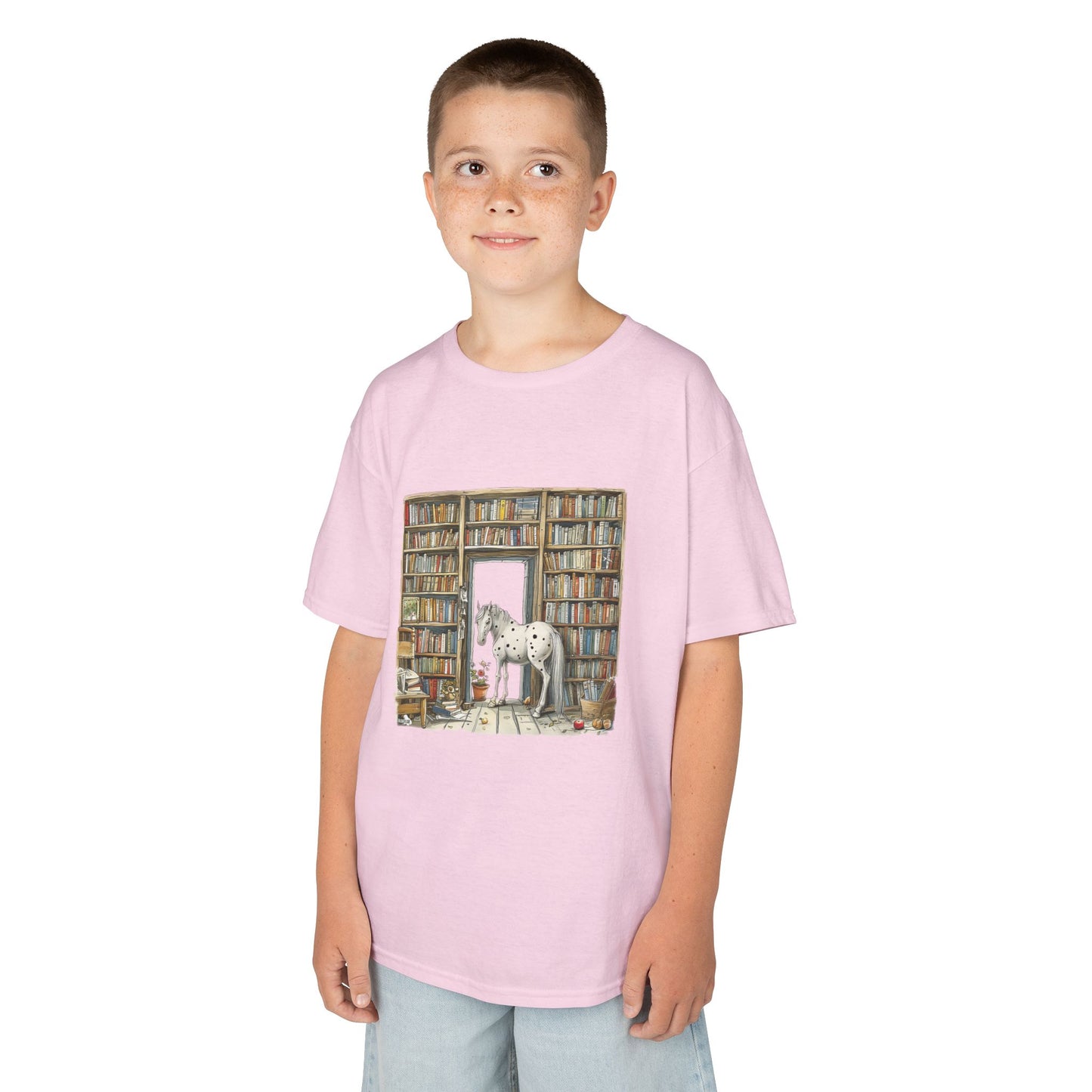 Horse in a Library - Youth T-shirt