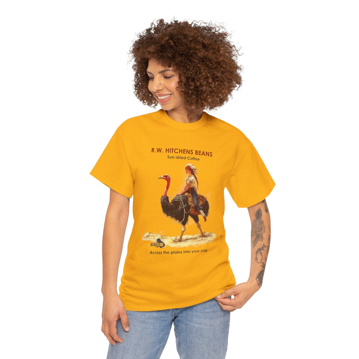 Vintage Ostrich Coffee Ad - T-Shirt