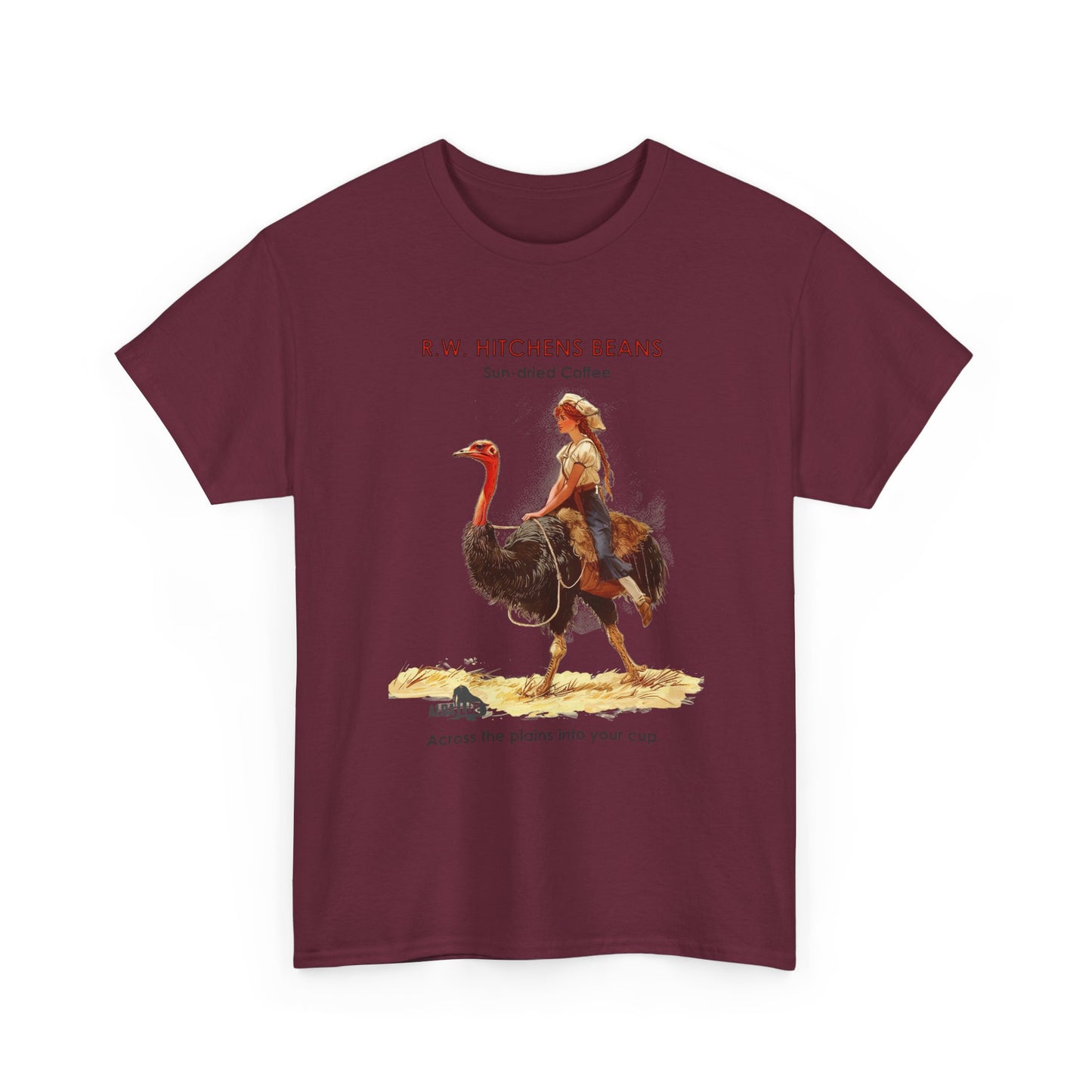 Vintage Ostrich Coffee Ad - T-Shirt