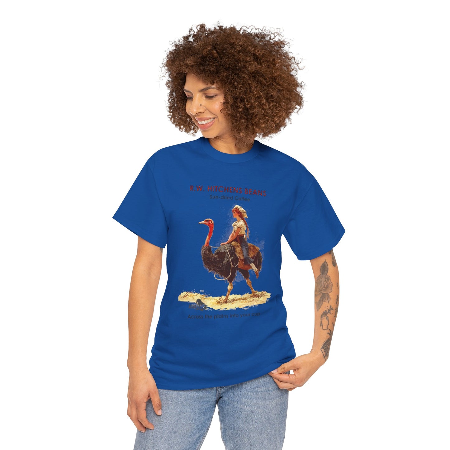 Vintage Ostrich Coffee Ad - T-Shirt