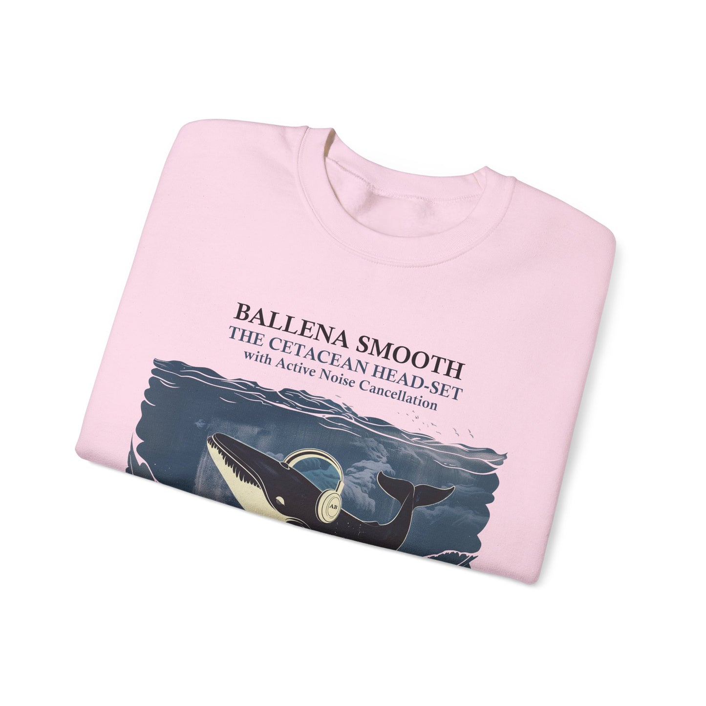 Whale Headphone - Crewneck Sweatshirt