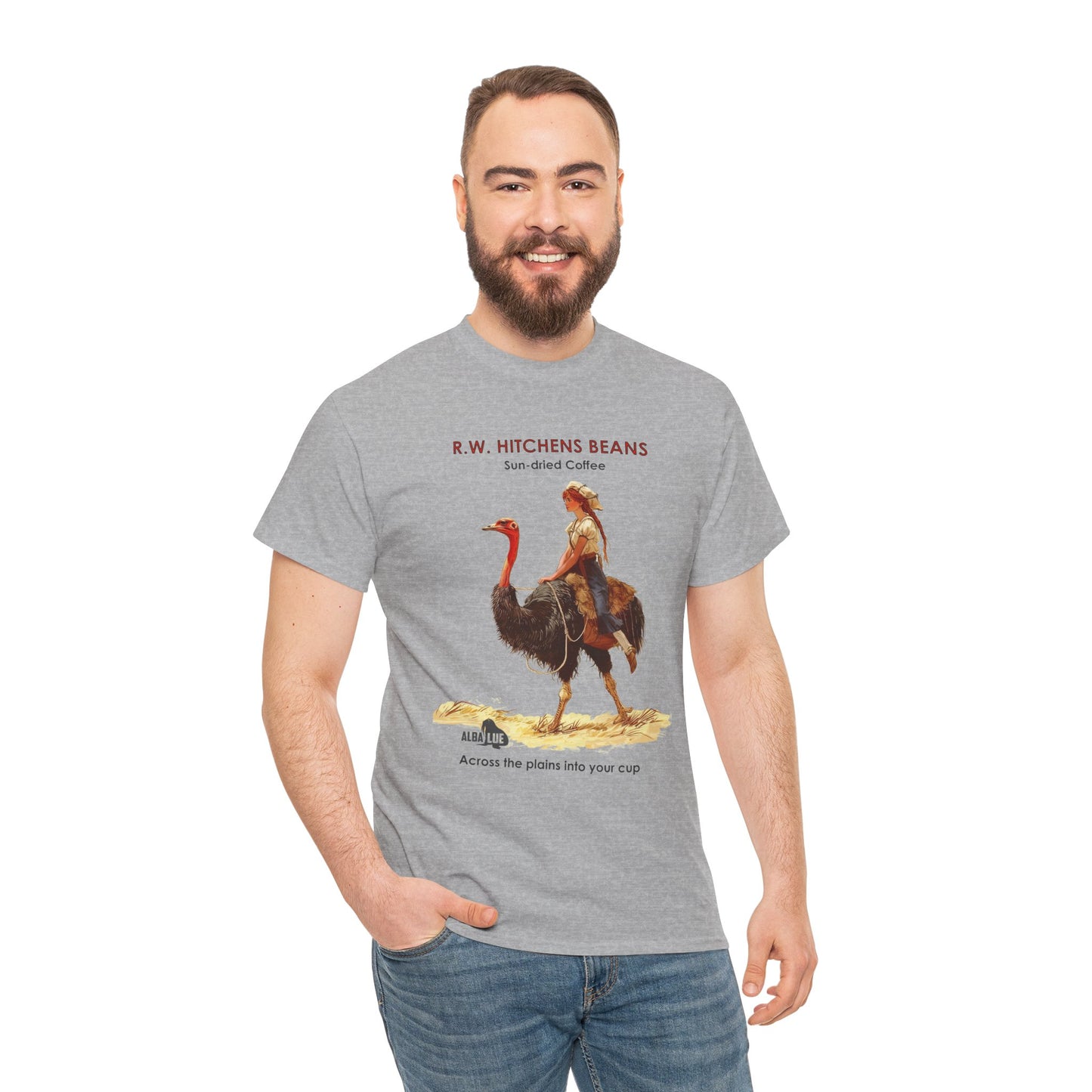 Vintage Ostrich Coffee Ad - T-Shirt