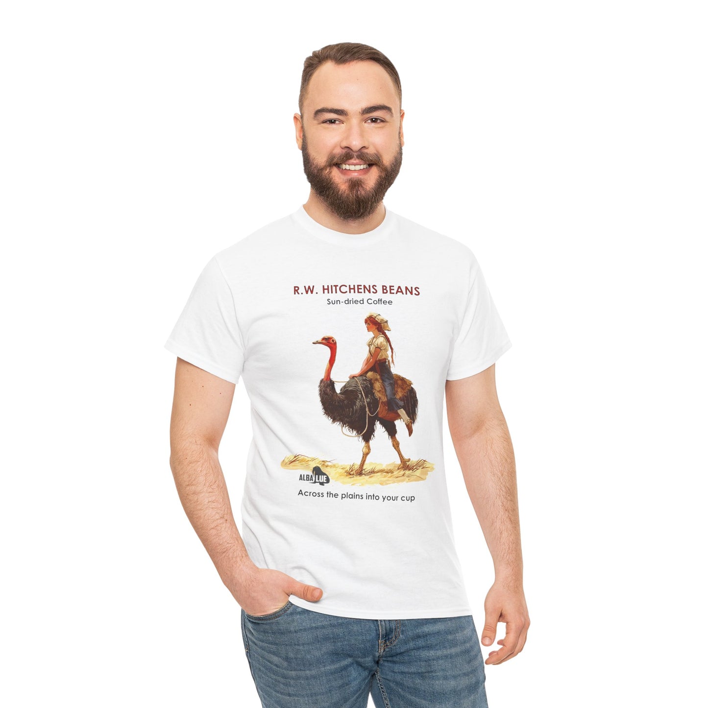 Vintage Ostrich Coffee Ad - T-Shirt