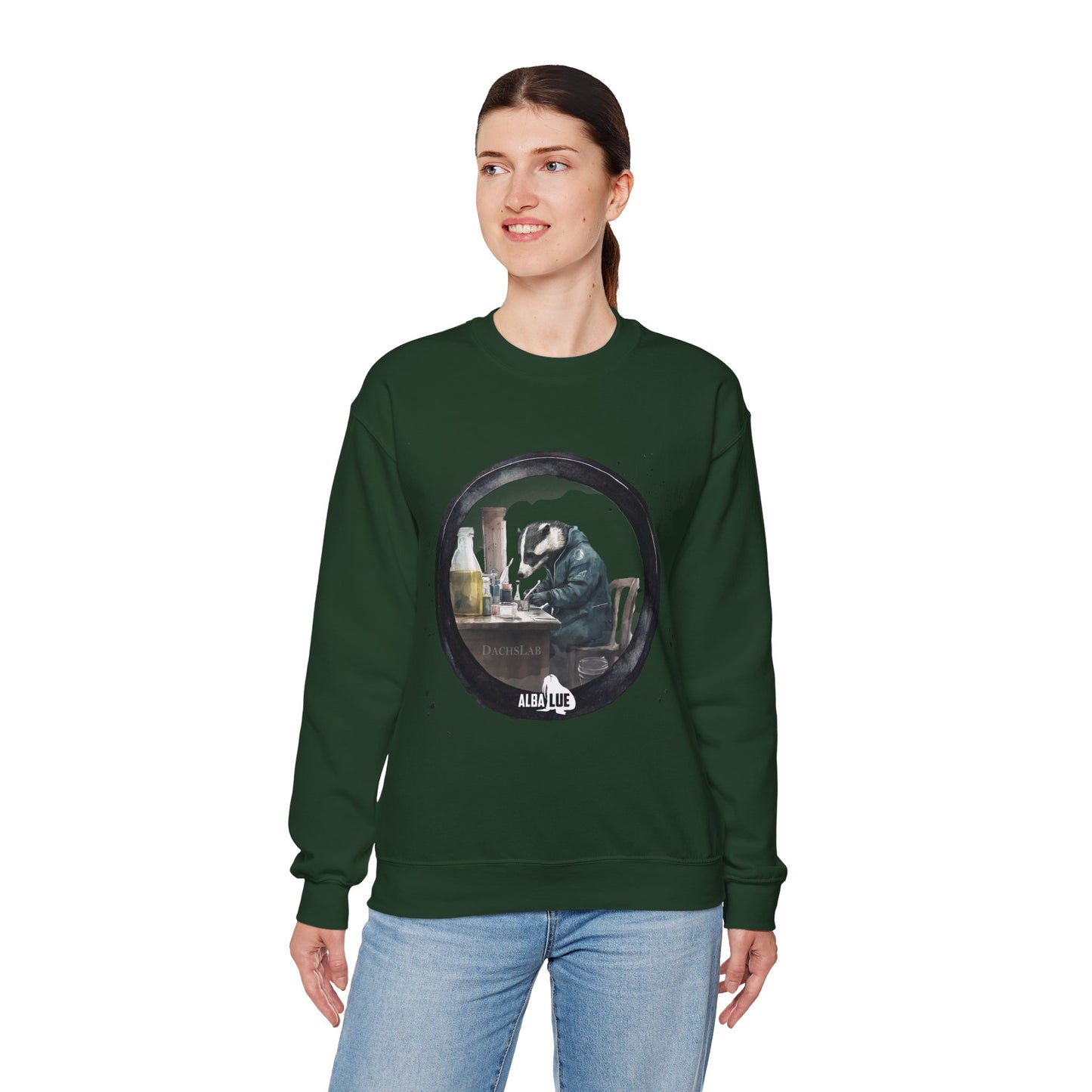 Badger in a Lab - Crewneck Sweatshirt