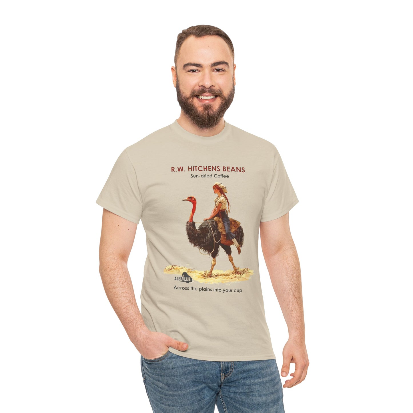 Vintage Ostrich Coffee Ad - T-Shirt
