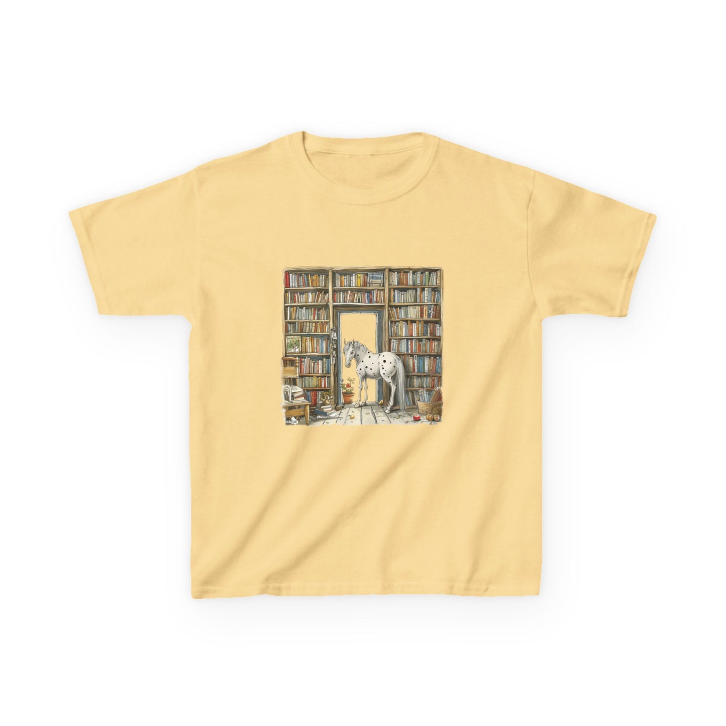 Horse in a Library - Youth T-shirt