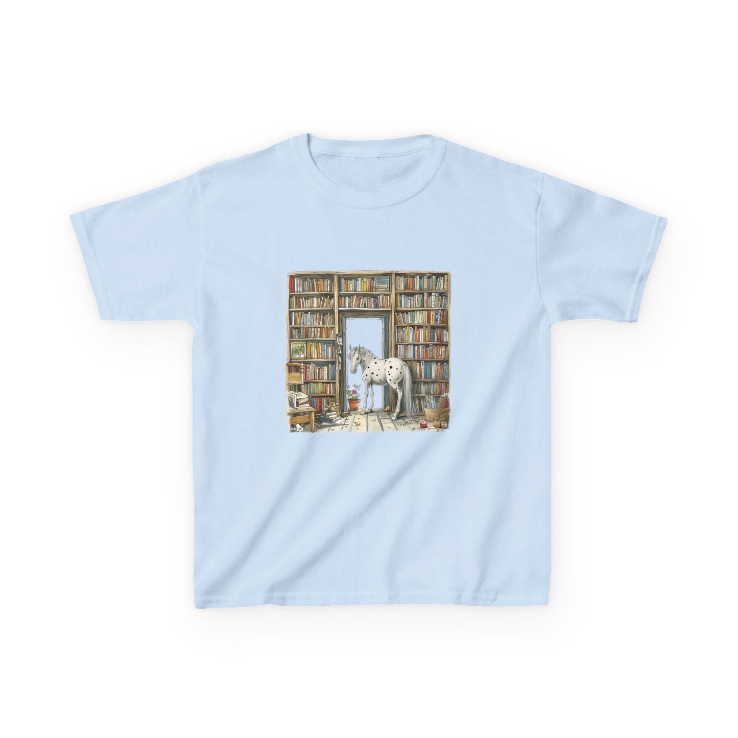 Horse in a Library - Youth T-shirt