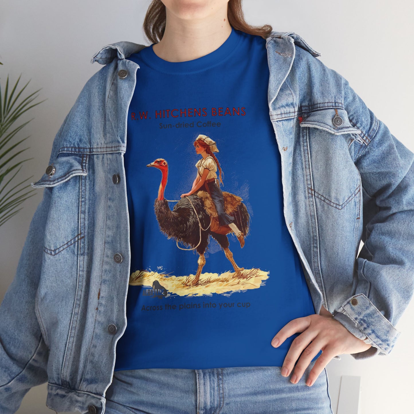 Vintage Ostrich Coffee Ad - T-Shirt