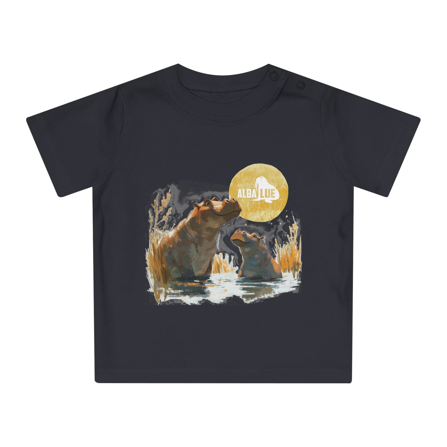Two Hippos in Water - Toddler T-shirt