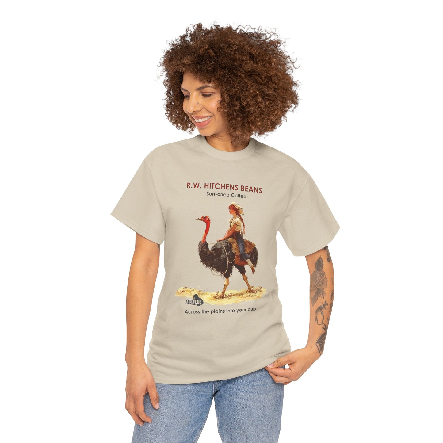 Vintage Ostrich Coffee Ad - T-Shirt