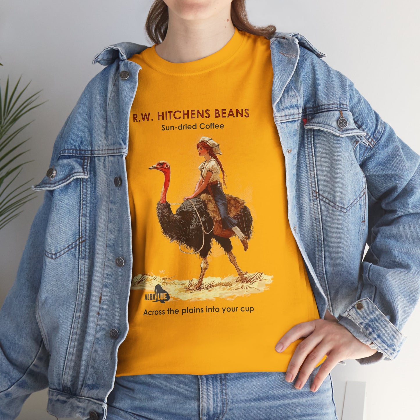 Vintage Ostrich Coffee Ad - T-Shirt