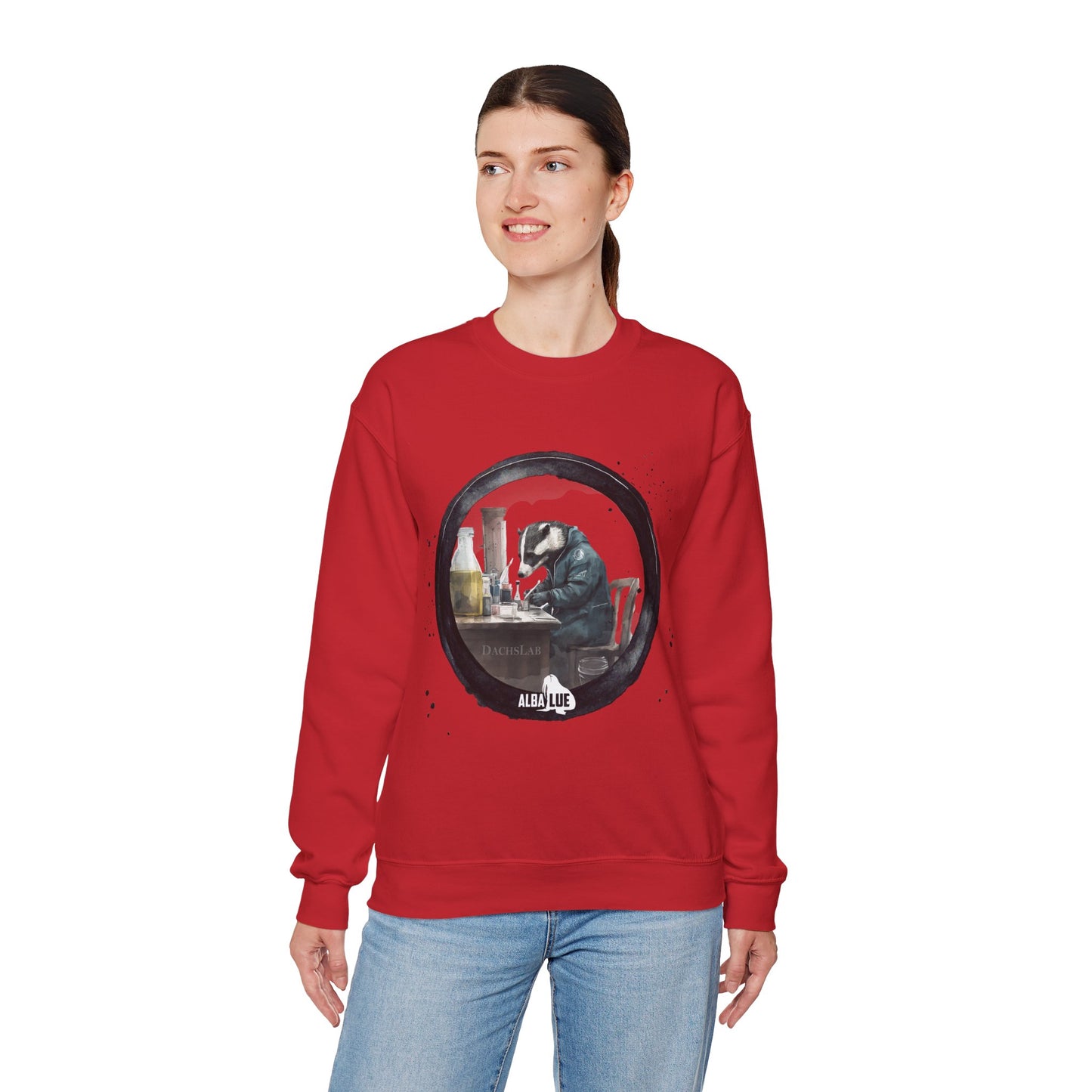 Badger in a Lab - Crewneck Sweatshirt