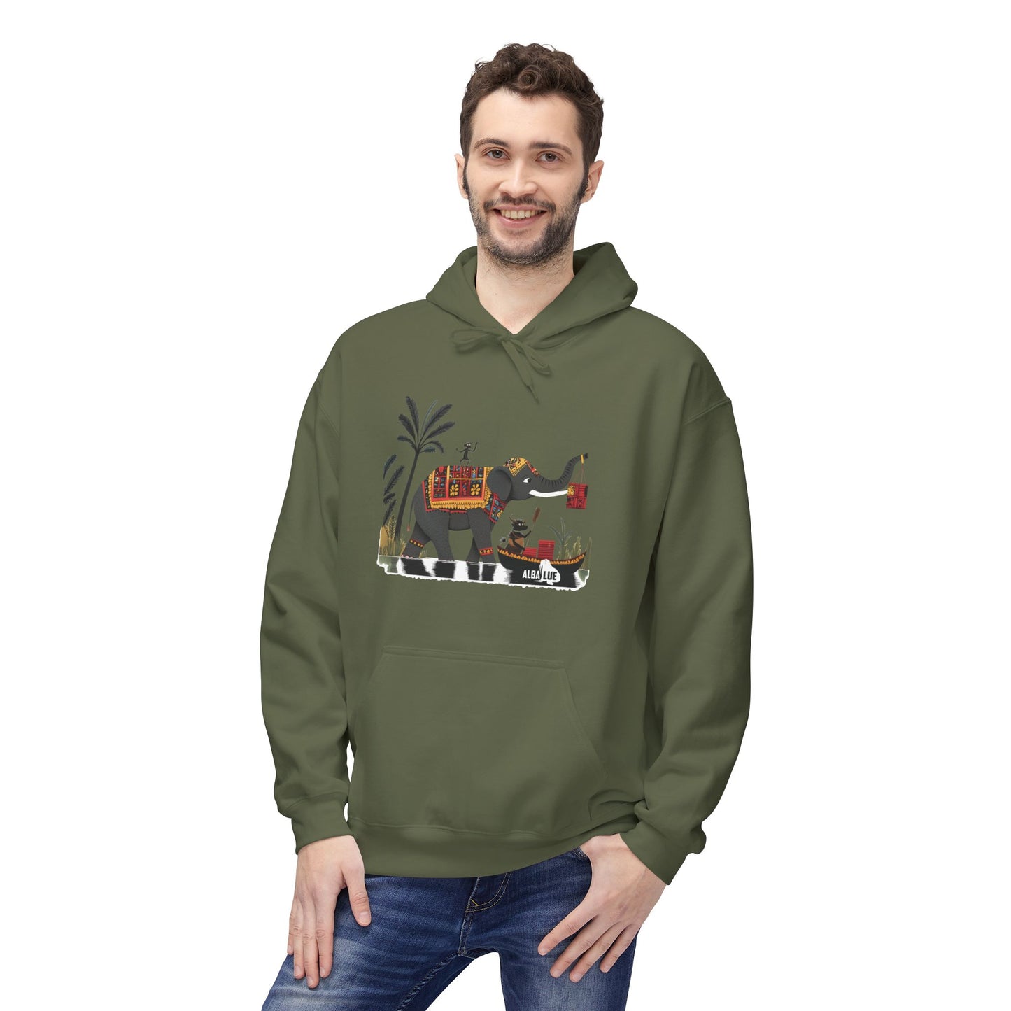 Jungle Logistic - hooded sweatshirt