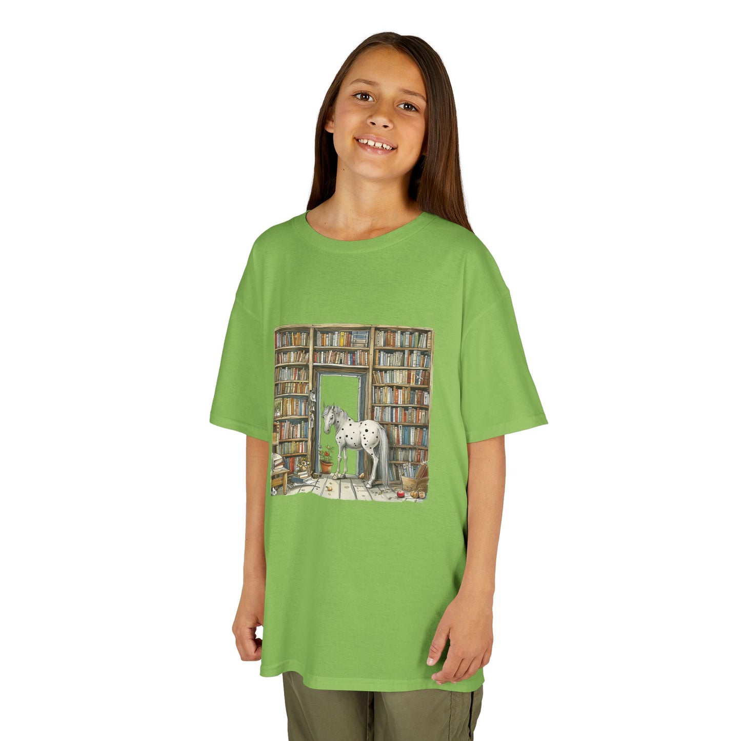 Horse in a Library - Youth T-shirt