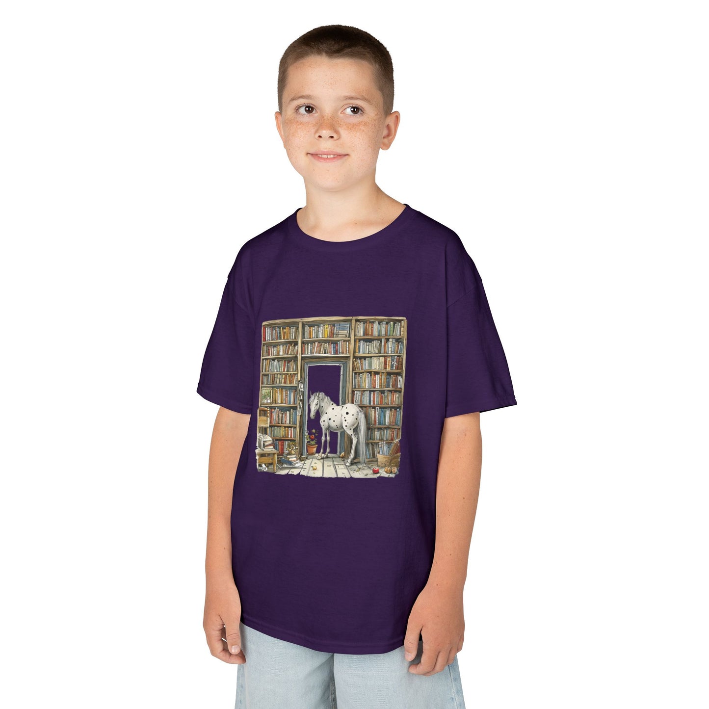 Horse in a Library - Youth T-shirt
