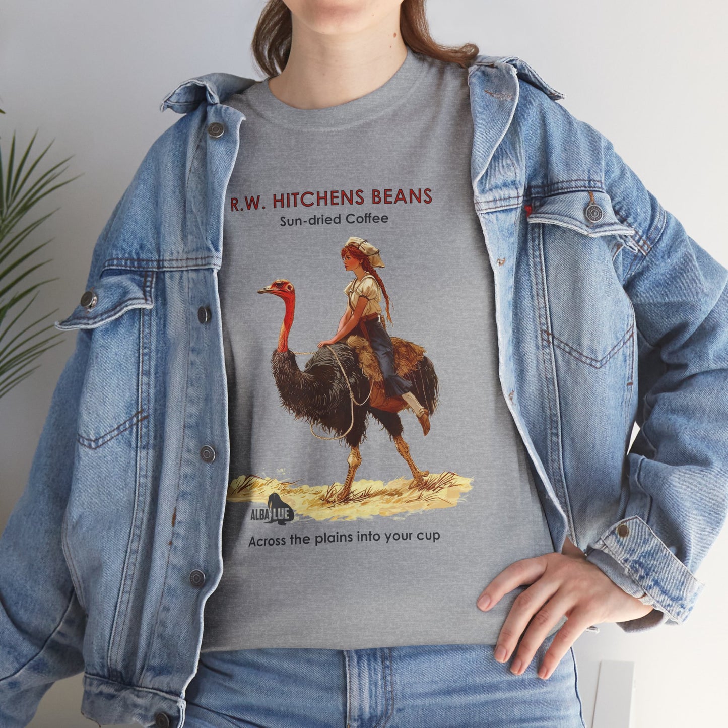 Vintage Ostrich Coffee Ad - T-Shirt