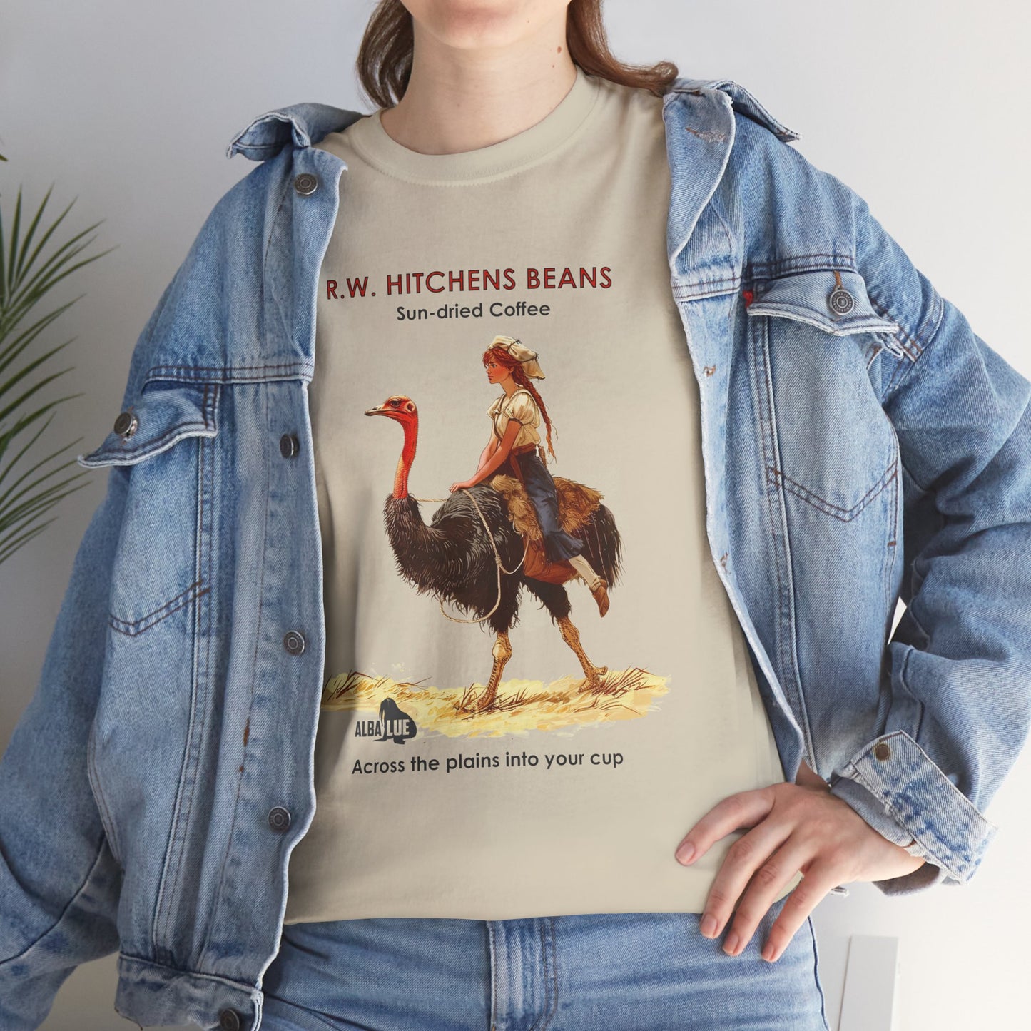 Vintage Ostrich Coffee Ad - T-Shirt