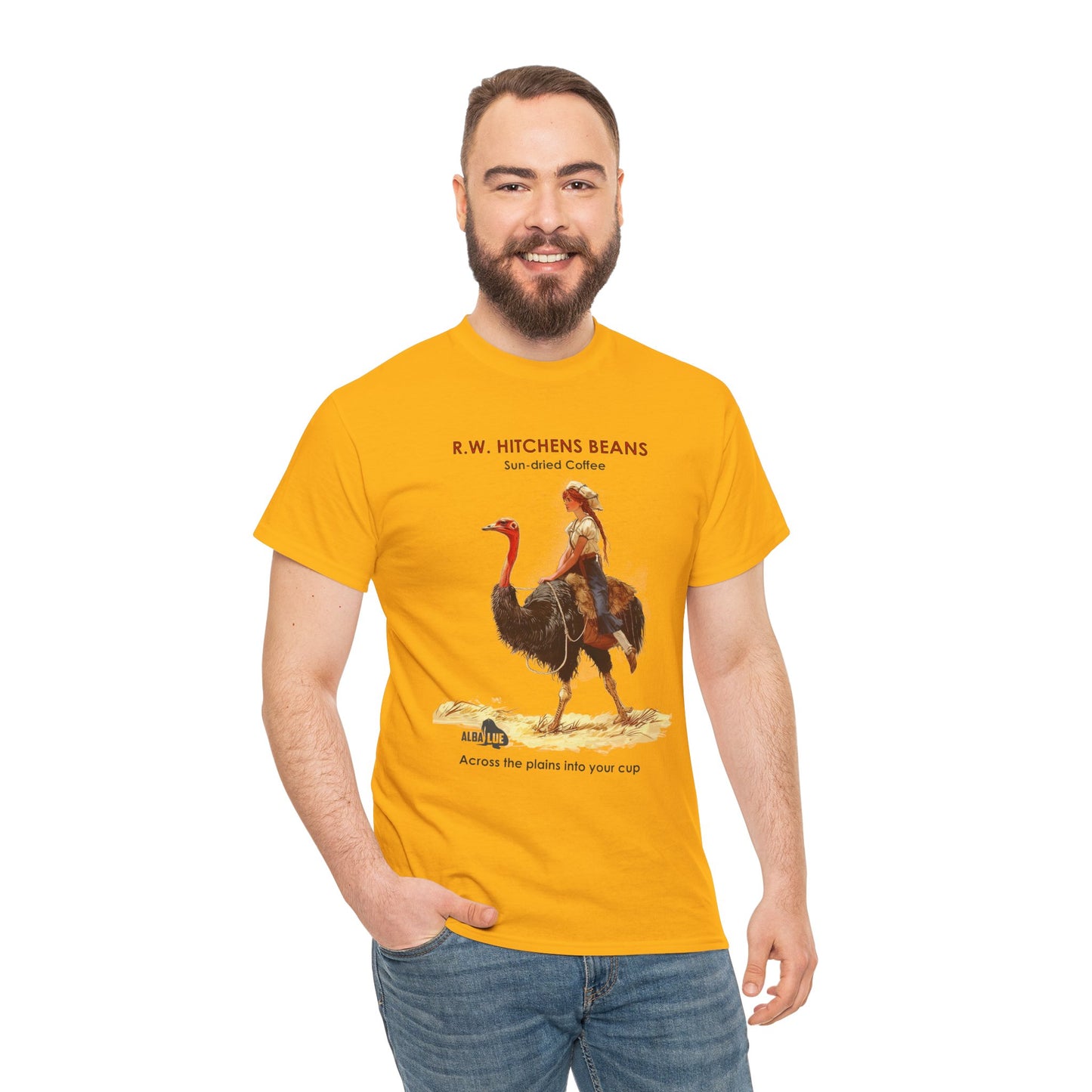 Vintage Ostrich Coffee Ad - T-Shirt