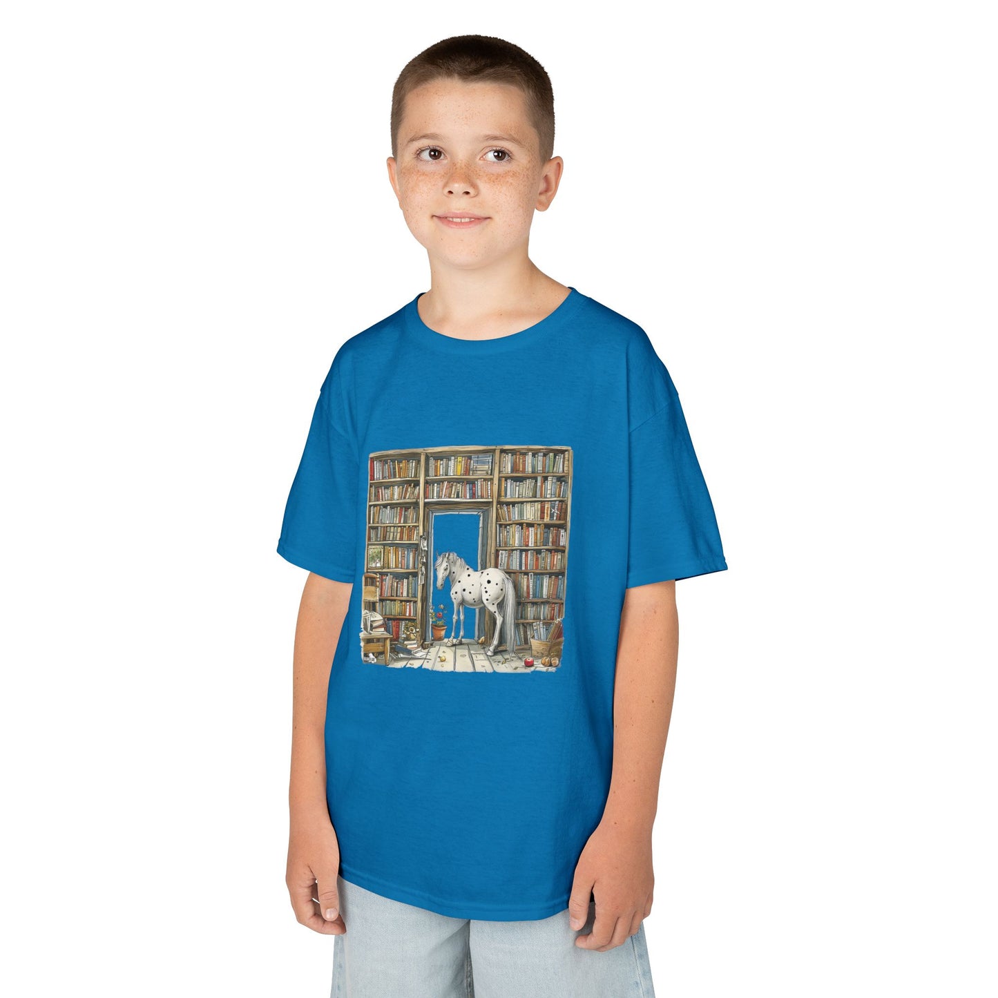 Horse in a Library - Youth T-shirt
