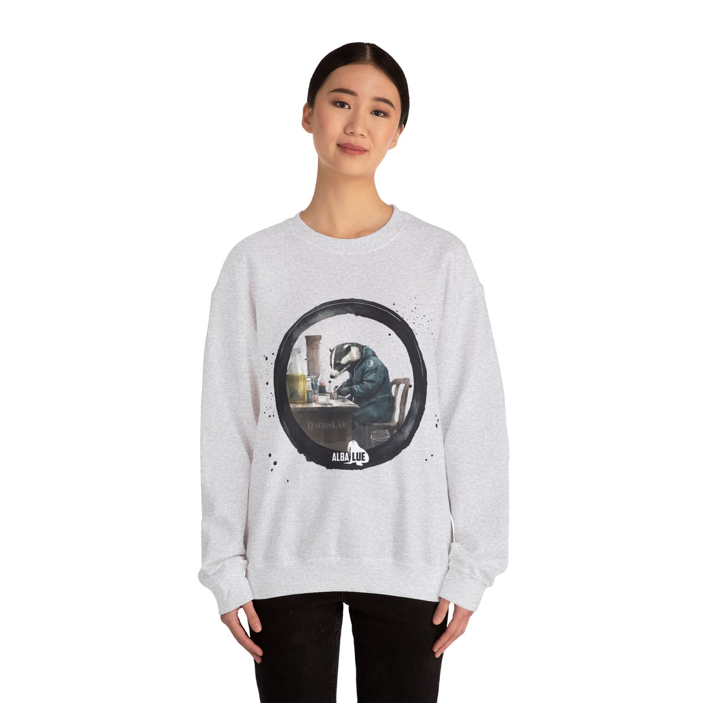 Badger in a Lab - Crewneck Sweatshirt