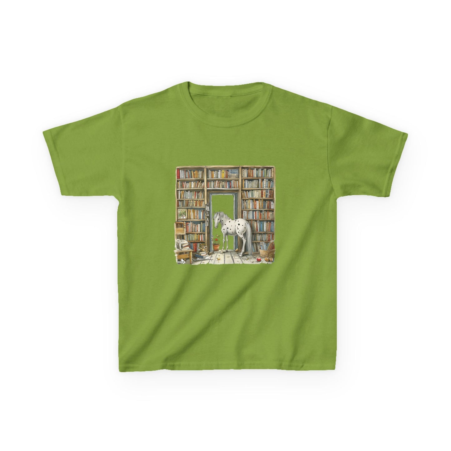 Horse in a Library - Youth T-shirt