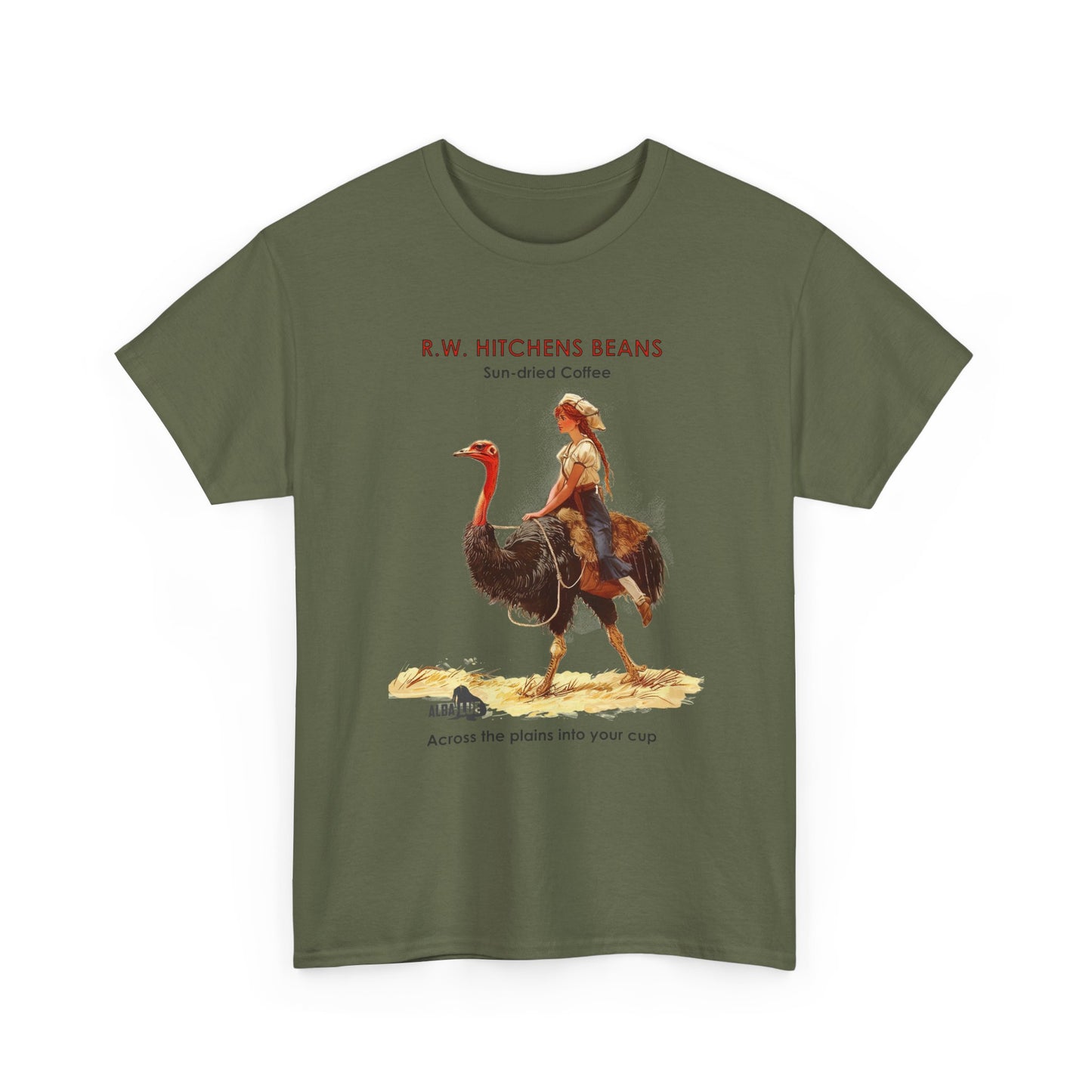 Vintage Ostrich Coffee Ad - T-Shirt