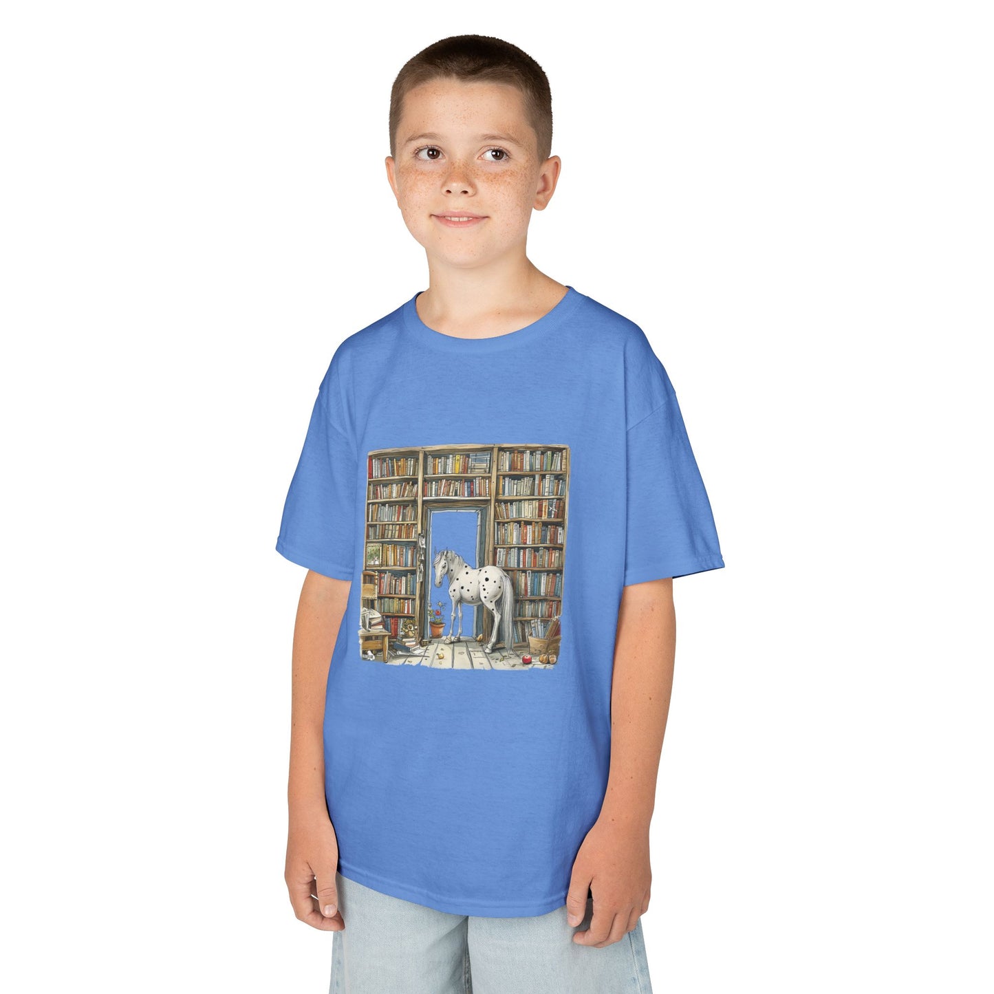 Horse in a Library - Youth T-shirt
