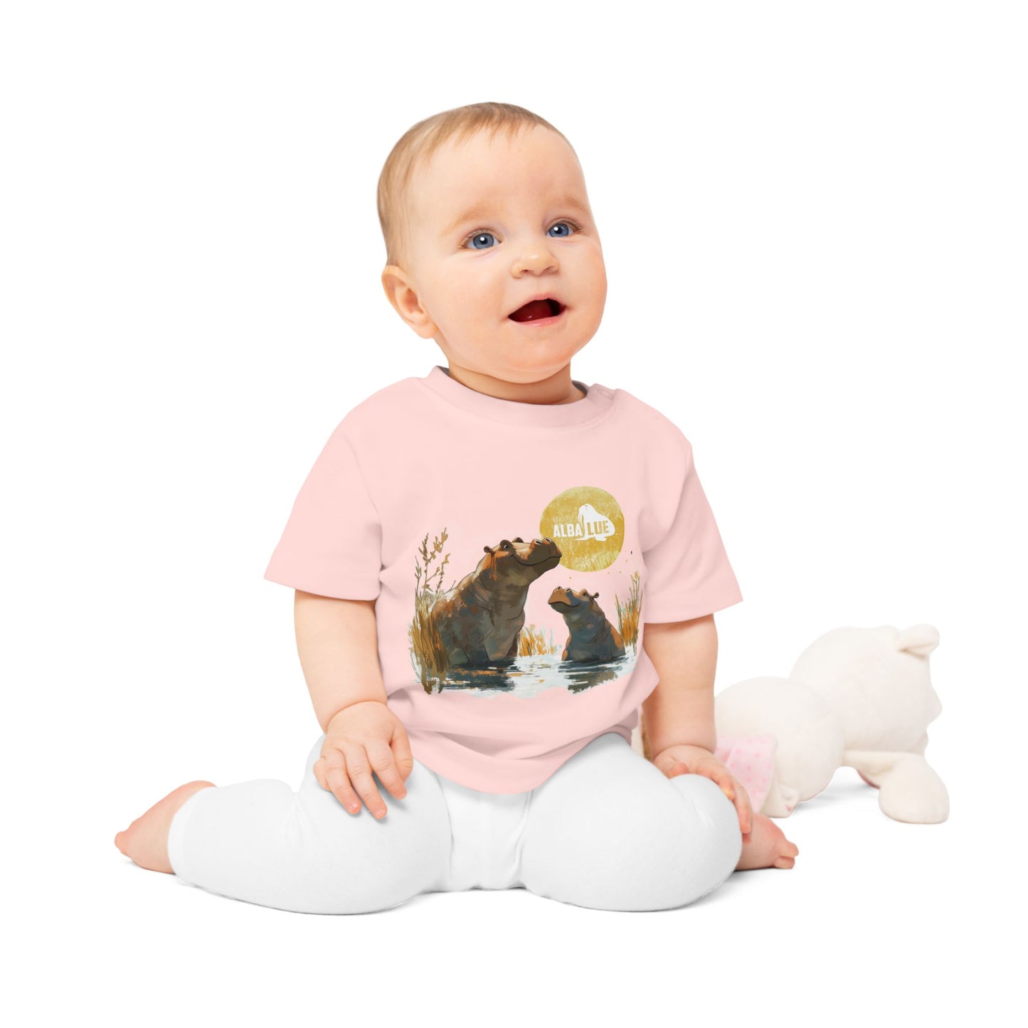 Two Hippos in Water - Toddler T-shirt