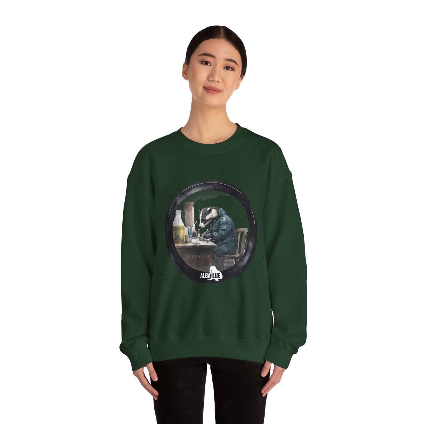 Badger in a Lab - Crewneck Sweatshirt