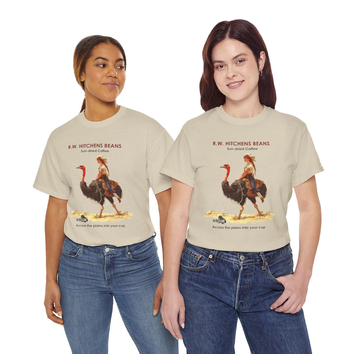 Vintage Ostrich Coffee Ad - T-Shirt