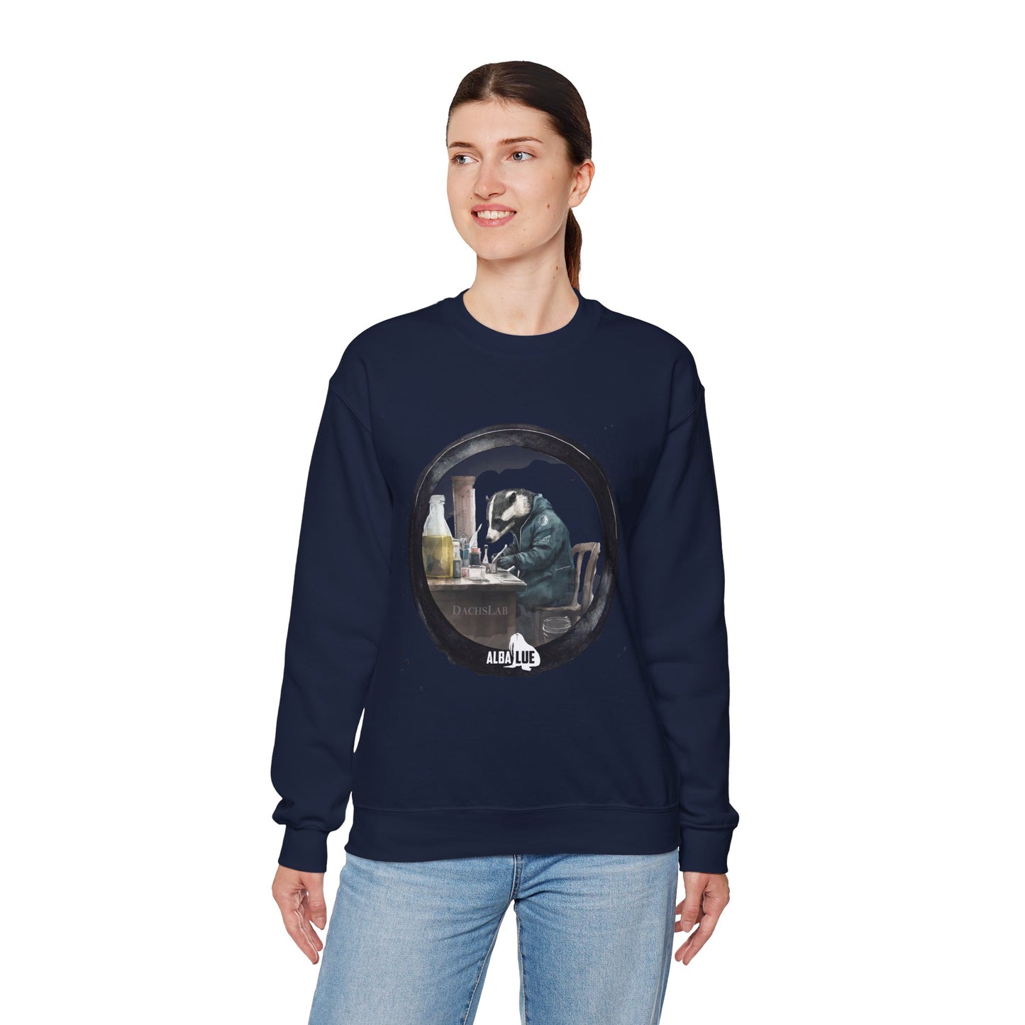 Badger in a Lab - Crewneck Sweatshirt